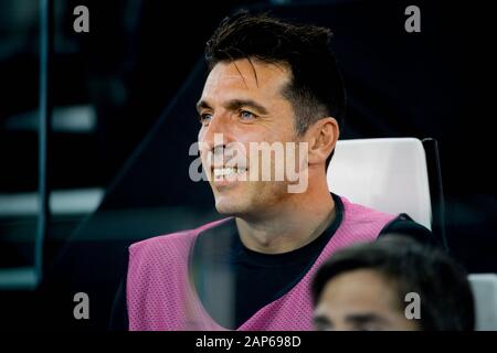 Torino - Ott 22, 2019: Gianluigi Buffon. Juventus - Lokomotiv Mosca. La UEFA Champions League. Mathcday 3. Lo Stadio Allianz. Foto Stock