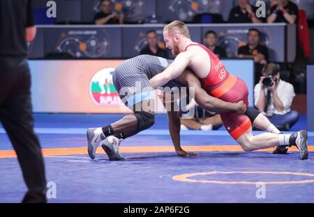 17 januari 2020 Roma, Italia Restling, Torneo Internazionale , kyle snyder (usa) categoria fs 97 kg durante 1° Ranking Series Torneo Internazionale - giorno 3 - Wrestling Foto Stock