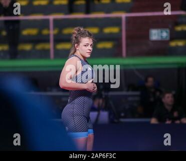 17 januari 2020 Roma, Italia Restling, Torneo Internazionale , enrica rinaldi (italia) categoria ww 72 kg durante 1° Torneo Internazionale della Serie di Classifiche - giorno 3 - Wrestling Foto Stock