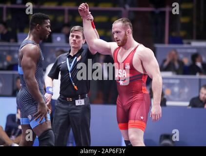 17 januari 2020 Roma, Italia Restling, Torneo Internazionale , kyle snyder (usa) categoria fs 97 kg durante 1° Ranking Series Torneo Internazionale - giorno 3 - Wrestling Foto Stock