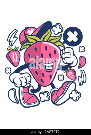 Divertente Creative Cartoon Caratteri File Vettoriali. Ti innamorerai di questi divertenti personaggi dei cartoni animati Foto Stock