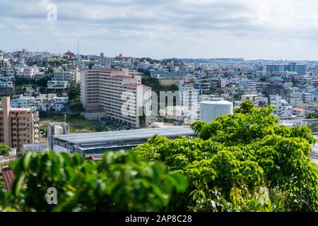 Paesaggio Urbano, Città Di Naha, Prefettura Di Okinawa, Giappone Foto Stock