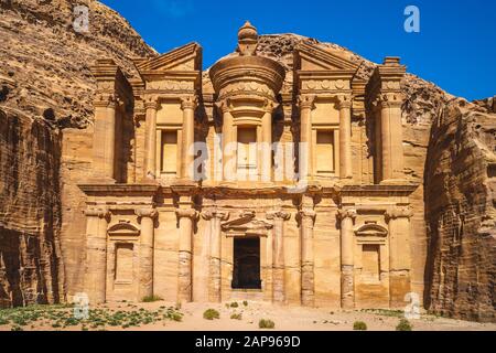 Annuncio Deir (monastero) a Petra, jodan Foto Stock