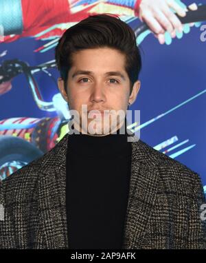 Los Angeles, California, Stati Uniti. 21st Gen 2020. Brandon Larracuente frequenta la Premiere del Cirque Du Soleil 'volta' al Dodger Stadium il 21 gennaio 2020 a Los Angeles, California. Foto: Annie Lesser/imageSPACE/MediaPunch Credit: MediaPunch Inc/Alamy Live News Foto Stock