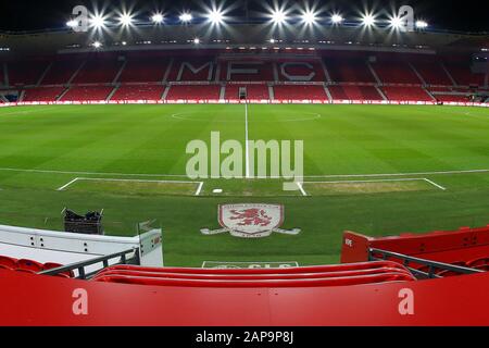 21st gennaio 2020, Riverside Stadium, Middlesbrough, Inghilterra; Sky Bet Championship, Middlesbrough / Birmingham City : il Riverside attende la visita di Birmingham City Foto Stock