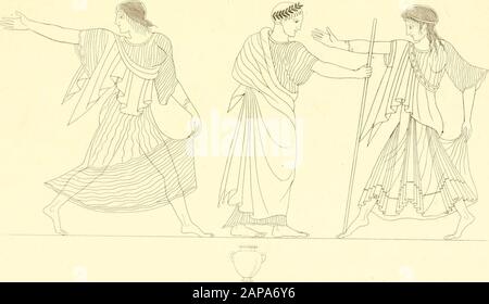 "Pitture di vasi fittili, esiite dal cav. F. Inghirami per servire di studio alla mitologia ed alla storia degli antichi popoli (1838) Foto Stock