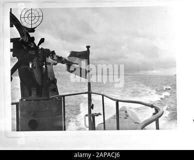 Navy [Navy] Anefo serie London Descrizione: Ponte del sottomarino Hr. Sig.Ra Dan. O 19 al processo Data: Maggio 1944 Parole Chiave: Navy, sottomarini, seconda guerra mondiale Foto Stock