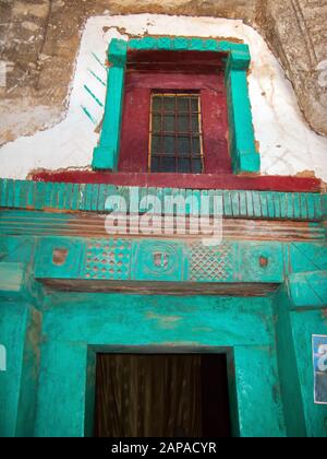 Medhane Alem Adi Kasho chiesa scavata roccia , Teka Tesfai , Tigray , Etiopia Foto Stock