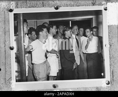 Crew Klipfontein Città Del Capo Data: 28 Gennaio 1953 Luogo: Città Del Capo, Sudafrica Parole Chiave: Equipaggi, Navi Nome Personale: Klipfontein Foto Stock