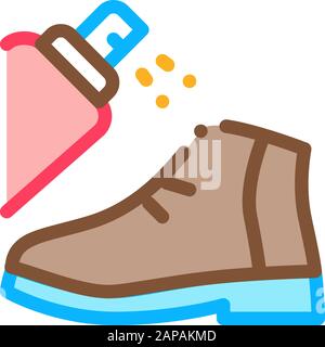 Vernice spray Icona cassoncino di contorno del vettore illustrazione Illustrazione Vettoriale