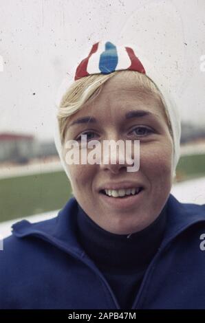 Gare di pattinaggio su ghiaccio per la IJsselCup di Deventer. Portare Geijssen.; Foto Stock