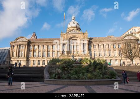 Victoria Square e Birmingham Council House nel centro di Birmingham, Regno Unito Foto Stock