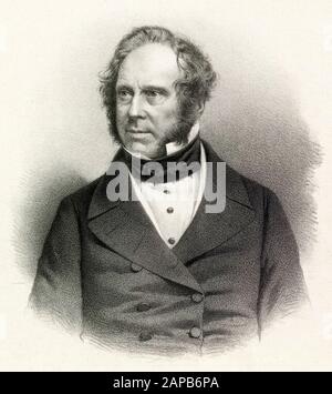 Henry John Temple, Lord Palmerston, 3rd Visconte Palmerston (1784-1865), incisione ritratto, prima del 1865 Foto Stock