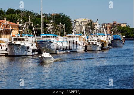 Italia Emilia Romagna Porto Garibaldi (Provincia. Ferrara ) -porto Foto Stock