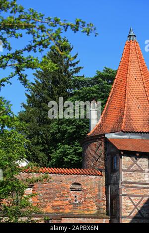 Bettelturm Memmingen è una città in Bayern/Germania con molte attrazioni storiche Foto Stock