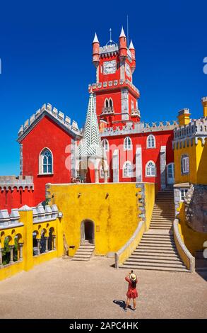 Pena Palace, Sintra, Portogallo Foto Stock