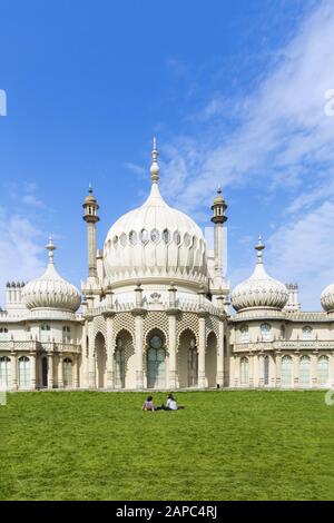 Regno Unito, Inghilterra, Brighton, Brighton Pavilion, il palazzo estivo di George IV Foto Stock