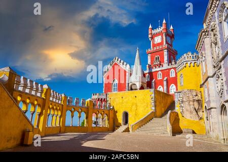 Pena Palace, Sintra, Portogallo Foto Stock