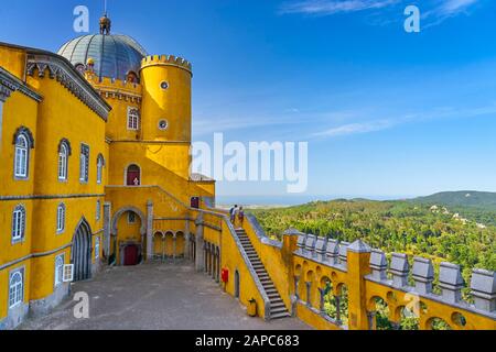 Pena Palace, Sintra, Portogallo Foto Stock