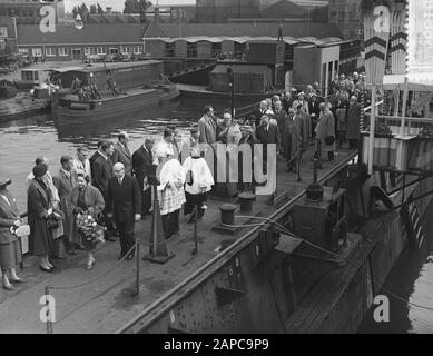 Amsterdam Droogdokme Tewaterlating Ville De Montreal Data: 25 Agosto 1954 Parole Chiave: Tewaterlatingen Nome Dell'Istituto: Droogdok Maatschappij Foto Stock