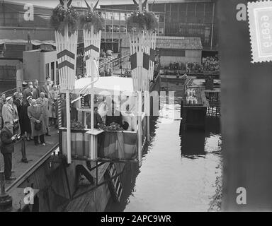 Amsterdam Droogdokme Tewaterlating Ville De Montreal Data: 25 Agosto 1954 Parole Chiave: Tewaterlatingen Nome Dell'Istituto: Droogdok Maatschappij Foto Stock