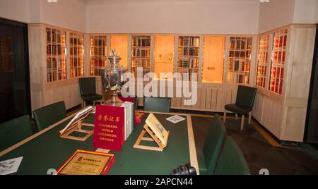 La Casa del pasto a Grythyttan ha il ristorante svedese Legends collezione di libri di cucina privata disponibile come parte del museo della casa del pasto con libri dal 1480s al 1980 Foto Stock