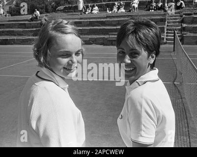 Campionati Di Tennis, Ada Bakker E Judith Salome (Titoli); Foto Stock
