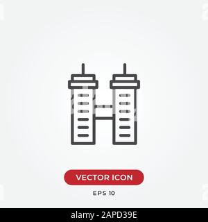 Icona vettoriale di costruzione in stile design moderno per sito web e app mobile Illustrazione Vettoriale