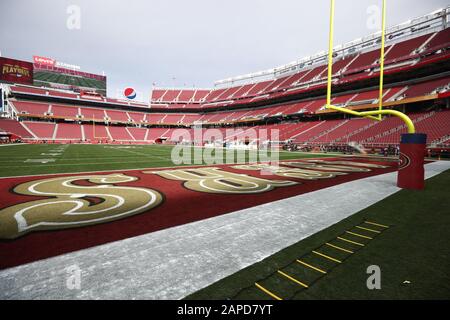 Vedute generali dello Stadio Levi's prima della partita del campionato NFL NFC tra i Green Bay Packers e San Francisco 49ers, domenica 19 gennaio 2020, a Santa Clara, California (Foto di IOS/ESPA-Images) Foto Stock