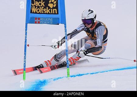 Sestriere, Italia. 19th Gen 2020. Sestriere, Italia, 19 Jan 2020, lysdahl kristin (NOR) durante LA Coppa del mondo DEL CIELO - parallelamente Giant Slalom Women - Ski - Credit: LM/Danilo Vigo Credit: Danilo Vigo/LPS/ZUMA Wire/Alamy Live News Foto Stock