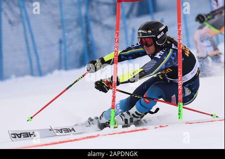 Sestriere, Italia. 19th Gen 2020. Sestriere, Italia, 19 Jan 2020, hector sara (swe) durante LA Coppa del mondo DI SKY - parallelamente Giant Slalom Women - Ski - Credit: LM/Danilo Vigo Credit: Danilo Vigo/LPS/ZUMA Wire/Alamy Live News Foto Stock