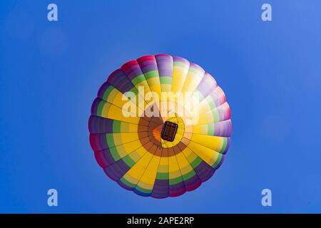 Vista mattutina del famoso evento Albuquerque International Balloon Fiesta al New Mexico Foto Stock