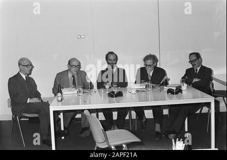 Libro Il Volto di Hitler Germania presentato ad Amsterdam; panoramica durante la conferenza stampa Data: 7 marzo 1975 luogo: Amsterdam, Noord-Holland Parole Chiave: Libri, recensioni,... conferenze stampa Foto Stock