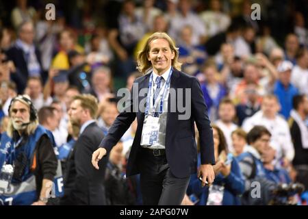 Ex giocatore del Real Madrid Míchel Salgado alla finale della UEFA Champions League tra la Juventus e il Real Madrid CF allo Stadio Nazionale del Galles di Cardiff : Foto Stock