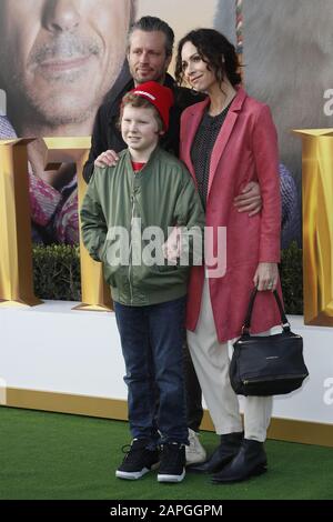 11 gennaio 2020, Westwood, CA, USA: Los ANGELES - 11 GENNAIO: Addison o'Dea, Minnie driver, Henry driver alla Premiere 'Dolittle' presso il Village Theatre l'11 gennaio 2020 a Westwood, CA (Credit Image: © Kay Blake/ZUMA Wire) Foto Stock