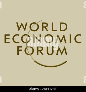 Logo del World Economic Forum di Davos (Svizzera) Illustrazione Vettoriale