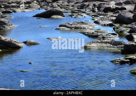 Piscina blu sul fiume Susquehanna Foto Stock