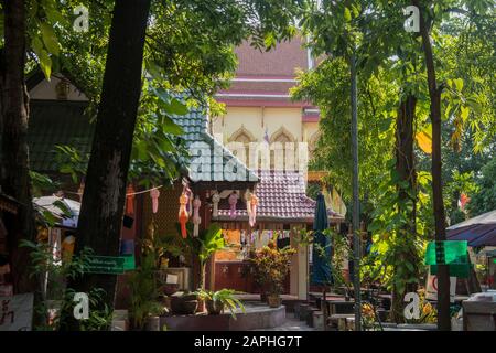 Il Wat Phan On nella città di Chiang mai nel nord della Thailandia. Thailandia, Chiang Mai, Novembre 2019 Foto Stock