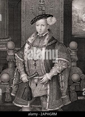 Edoardo VI, 1537-1553, Re di Inghilterra e Irlanda Foto Stock