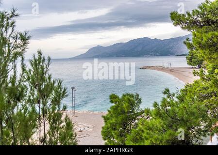 Baska Voda, Makarska, Dalmazia, Croazia Foto Stock