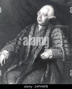 Frederick NORTH, Lord North (1732-1792), primo ministro e statista britannico Foto Stock