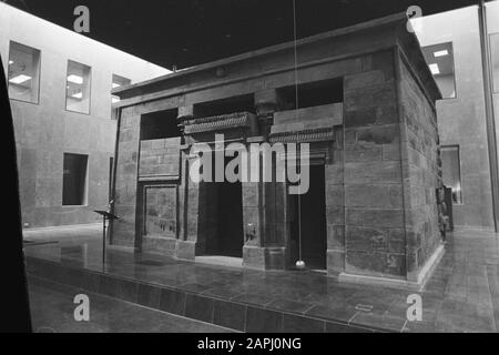 Ristrutturazione del Museo Nazionale delle Antichità a Leiden; aperto al pubblico Descrizione: La sala Taffeh Data: 3 aprile 1979 posizione: Leiden, Zuid-Holland Parole Chiave: Musei, aperture, templi Nome dell'istituzione: Rijksmuseum Foto Stock