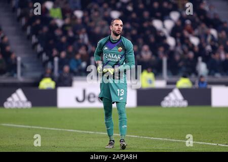 Torino, Italia. 22th gennaio 2020. Coppa Italia. Juventus Fc Vs Roma. Pau Lopez Di As Roma. Foto Stock