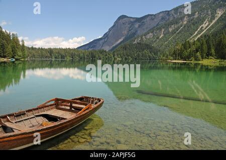 Lago Di Tovel, Val Di Sole, Dolomiti Italiane Foto Stock