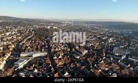 Castello di Hohentwiel in Germania meridionale al tramonto Foto Stock