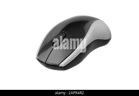 Il computer wireless mouse isolati su sfondo bianco Foto Stock
