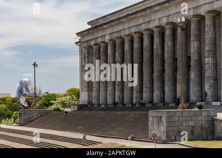 Splendida vista sul vecchio edificio storico della Law University nel centro di Buenos Aires, Argentina Foto Stock