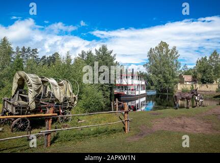 High chaparral, westernpark in Svezia Foto Stock