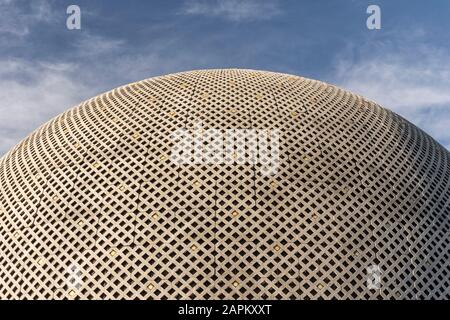 Splendida vista sul dettaglio del moderno Planetario di Palermo, Buenos Aires, Argentina Foto Stock