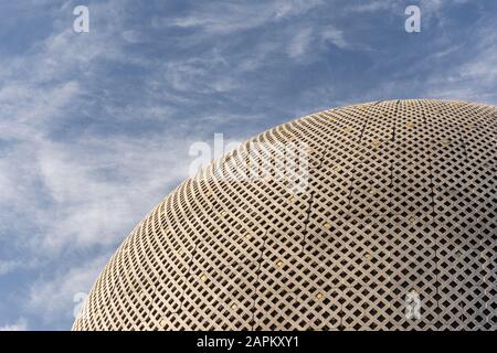 Splendida vista sul dettaglio del moderno Planetario di Palermo, Buenos Aires, Argentina Foto Stock